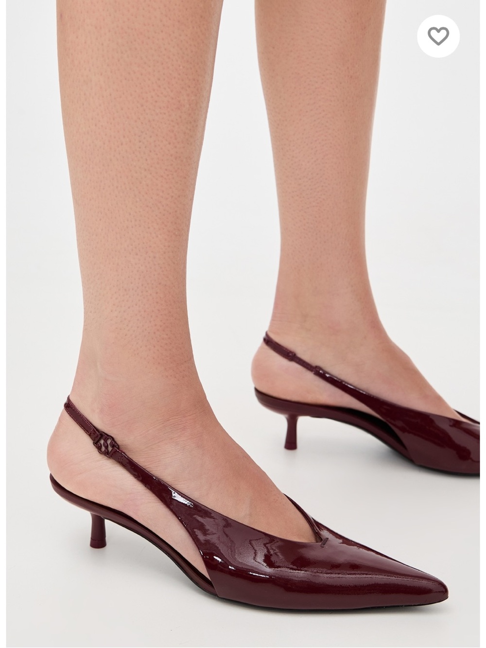 Simkhai Sylvie Slingbacks Cranberry Kitten Heels Pumps shoes Revolve 8